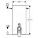 GEBERIT Monolith modul pre stojace wc, biele sklo / hliník 131.002.SI.1