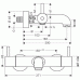 Hansgrohe Ecostat 1001 SL Care Vaňový termostat DN15 na stenu, chróm 13284000