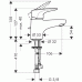 Hansgrohe METROPOL E Páková batéria DN15 pre umývadielka, chróm 14072000