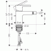 Hansgrohe METROPOL S Páková bidetová batéria DN15, chróm 14262000