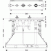 Hansgrohe Základné teleso ku štvorotvorová armatúre na vaňový sokel DN15 14445180
