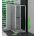 RONAL TOPK TOP-Line zalamovacie dvere 90 cm, aluchrom / Durlux TOPK09005022