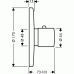 Hansgrohe Ecostat S Termostat pod omietku, chróm 15711000