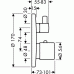 Hansgrohe Ecostat S Termostat pod omietku s uzatvoreným. a prep. ventilom, chróm 15721000