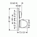 Hansgrohe Ecostat strat / stop Sprchovací termostat pod omietku, chróm 15740000