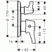 Hansgrohe Ecostat Classic Termostat pod omietku s uzat. ventilom, chróm 15752000