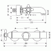 Hansgrohe AXOR CARLTON Vaňový termostat na omietku DN15, chróm 17241000