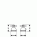 Hansgrohe AXOR CARLTON Dvouot. termostat na okraj vane s kríž. rukoväťami, chróm 17480000