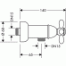 Hansgrohe AXOR CARLTON Sprchová armatúra na omietku s 2 kohúty, chróm 17630000