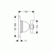 Hansgrohe AXOR CARLTON Trio / Quattro Uz. a prep. ventil pod omietku, chr. /zlato 17925090