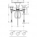 Hansgrohe AXOR Massaud Trojotvorová umývadlová armatúra DN15, chróm 18013000