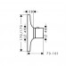 Hansgrohe AXOR Massaud Highflow termostat pod omietku, chróm 18741000