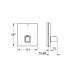 GROHE Grohtherm Cube - Termostatická centrálna batéria pod omietku, chróm 19961000
