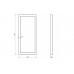 SAPHO MAJA 22434 zrkadlo v Ramu 90x40cm biela,