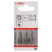 BOSCH Extra-Hart Skrutkovacie bit zvlášť tvrdý PZ 1, 25mm, 3ks 2607001554