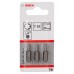 BOSCH Extra-Hart Skrutkovacie bit zvlášť tvrdý, T10, 25 mm, 3ks 2607001604