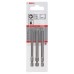 BOSCH 3-dielna sada skrutkovacích hrotov extra tvrdé PZ1; PZ2; PZ3; 89 mm 2607001761