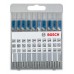 BOSCH 10-dielna sada pílových listov do priamočiarych píl Basic for Metal 2607010631