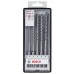 BOSCH Sada vrtákov SDS plus-7X, 5 ks pr. 6/6/8/8/10 mm, 2608576200