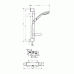 Hansgrohe CROMA 100 Sprchová kombinácie Multi / Ecostat E 0,65 m DN15, chróm 27056000HG
