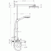 Hansgrohe Raindance Showerpipe 180 k vani Páková bat. EcoSmart Rameno 460, chróm 27104000