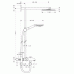 Hansgrohe Raindance Showerpipe 180 k vani Rameno 350 mm EcoSmart DN15, chróm 27141000