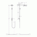 Hansgrohe Raindance Connect 240 Showerpipe Rameno 460 DN15, chróm 27164000