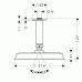 Hansgrohe Raindance C AIR Tanier. hôr. sprcha 180 prívod od stropu 100, chróm 27400000