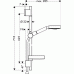 Hansgrohe Raindance Spr. sada S 100 AIR 3jet / Unica'S Puro 0,65 m DN15, chróm 27882000