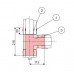 PROTHERM O1 odbočka pravouhlá priemer 60/100 mm s vekom 2841
