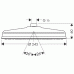 Hansgrohe AXOR CARLTON Tanierová horná sprcha 240 mm DN15, chróm 28474000