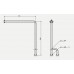 SAPHO SENIOR 301112134 Oporné madlo ĽAVÉ 800x850mm, biela
