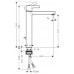 Hansgrohe METRIS S Highriser Páková batéria pre umývadlové misy DN15, chróm 31022000