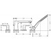 Hansgrohe Metris NEW štvorotvorová vaňová batéria chróm 31442000