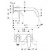 Hansgrohe Axor Citterio M Páková umýv. batéria pod omietku, dlh. výtok, chróm 34115000