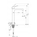 Hansgrohe Axor Citterio M pák. batérie pre umyvad. misu, bez odtok. súpr., chróm 34127000