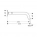 Hansgrohe Axor Citterio M Tříotv. umýv. arm. pod omietku s dlh. výtokom, chróm 34315000