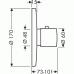 Hansgrohe AXOR STEEL Termostat pod omietku, nerez oceľ 35710800