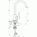 Hansgrohe AXOR UNO2 Páková kuchynská batéria, vzhľad nerezu 38830800