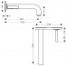 Hansgrohe Axor Citterio pák. umýv. batéria pod omietku s dlh. výtokom, chróm 39115000