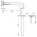 Hansgrohe Axor Citterio pák. umýv. batéria pod omietku s dlh. výtokom, chróm 39116000