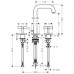 Hansgrohe Axor Citterio Tříot. umýv. arm. s kríž. kohúty a krát. výtokom, chróm 39133000