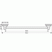 Hansgrohe AXOR CARLTON Držiak na osušku 800 mm, chróm 41408000