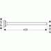 Hansgrohe AXOR CARLTON Držiak na uterák, chrom / zlato 41420090