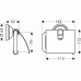 Hansgrohe AXOR CARLTON Držiak na toaletný papier, chróm / zlato 41438090