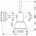 Hansgrohe AXOR CARLTON Nástenné svietidlo, chróm / zlato 41456090