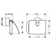 Hansgrohe AXOR UNO2 Držiak na toaletný papier, chróm 41538000