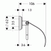 Hansgrohe LOGIS Classic WC kefa s držiakom z keramiky, chróm 41632000