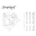 Kaldewei ZIRKON 604-2 sprchová vanička 90 x 90 x 3,5 cm s nosičom 456948040001