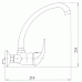 NOVASERVIS METALIA 55 Drezová / umývadlová nástenná batéria, 150mm, chróm 55030,0